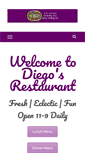 Mobile Screenshot of diegosrestaurant.com